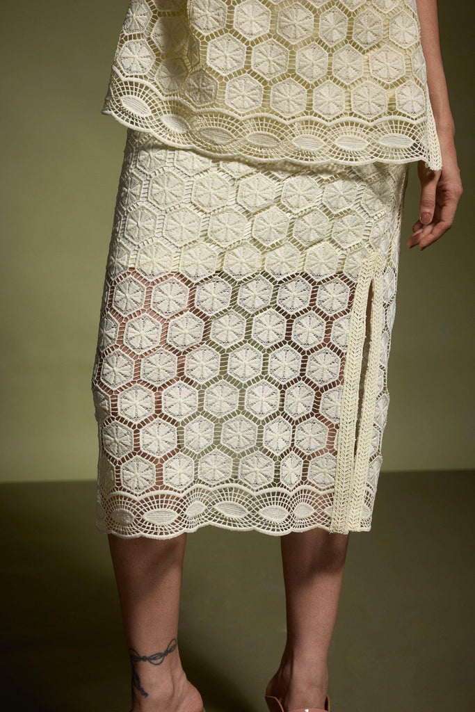 LEMON LACE SKIRT - dash and dot dash and dot