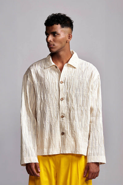 IRREGULAR PINTUCK SHIRT - dash and dot