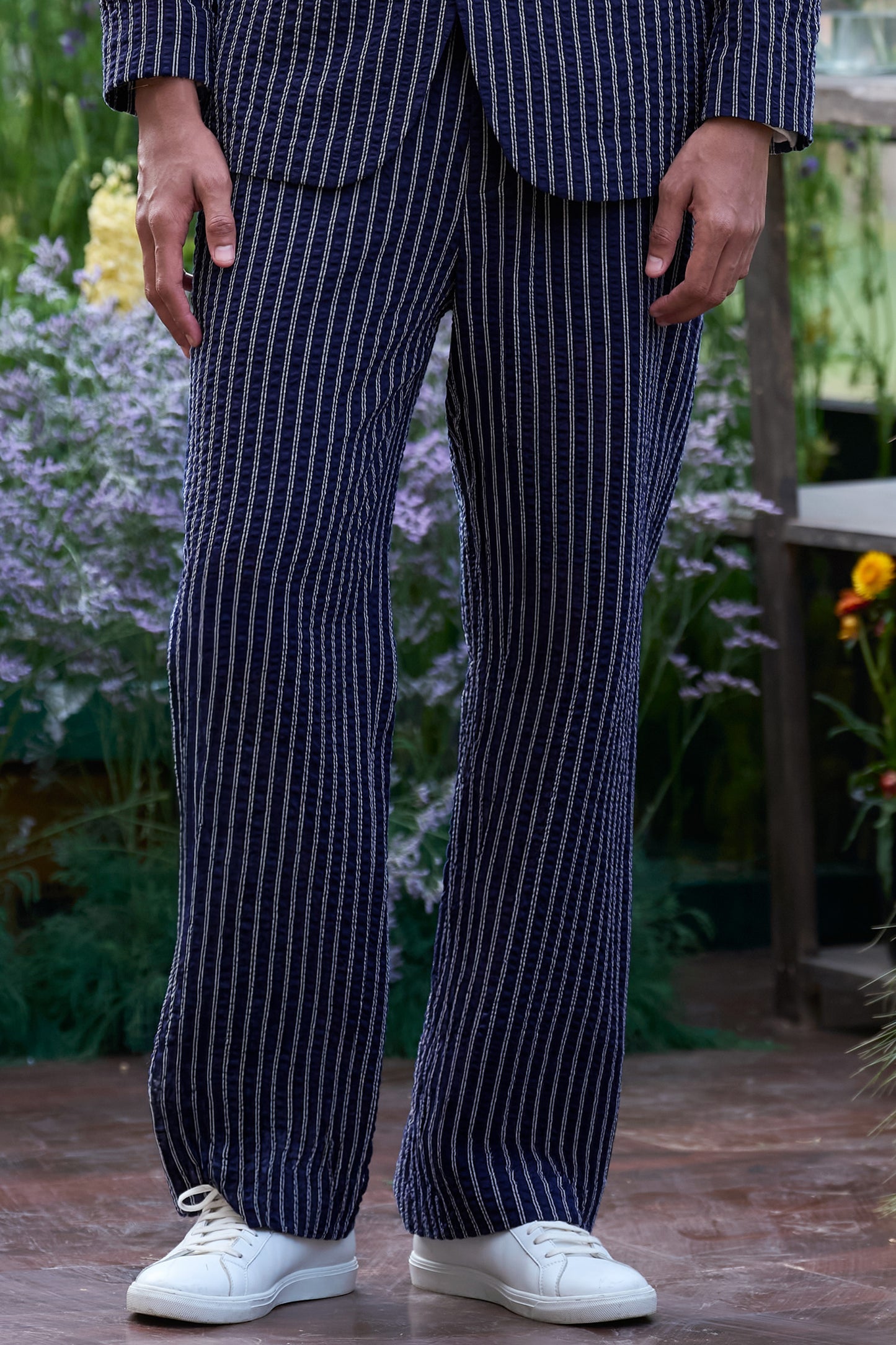 SEERSUCKER STRIPE PANT