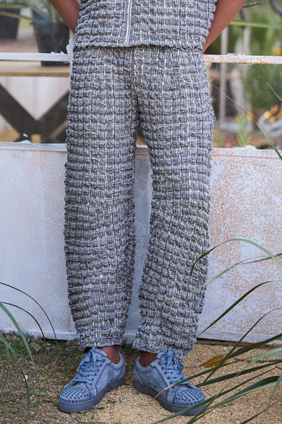 BUBBLE JACQUARD KNIT PANT