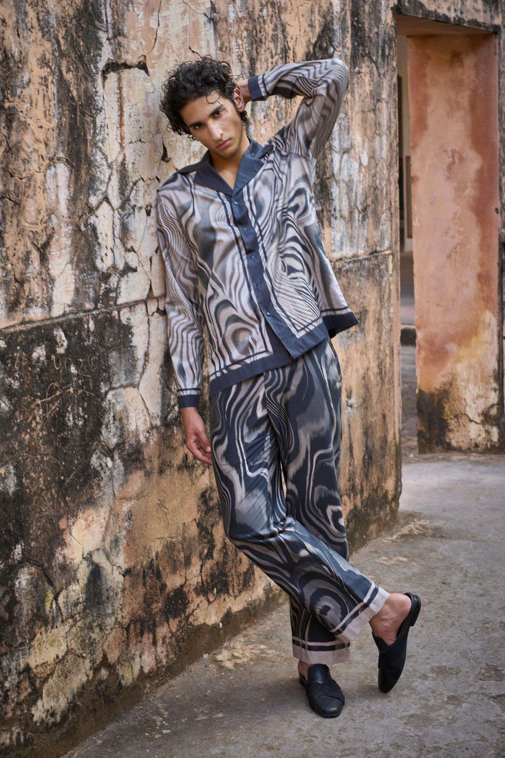 MARBLE PRINT SHIRT - dash and dot