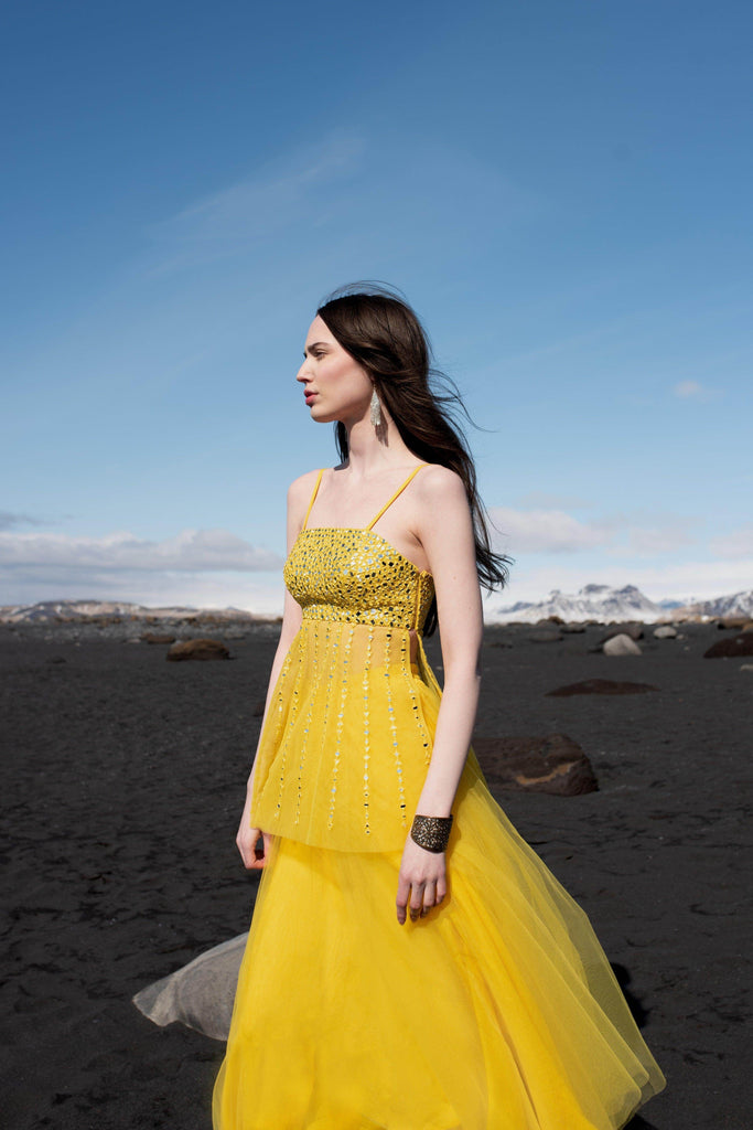 SUNFLOWER YELLOW TULLE SKIRT - dash and dot dash and dot