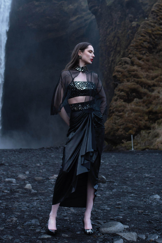 MIRRORWORK ORGANZA CAPE - dash and dot dash and dot