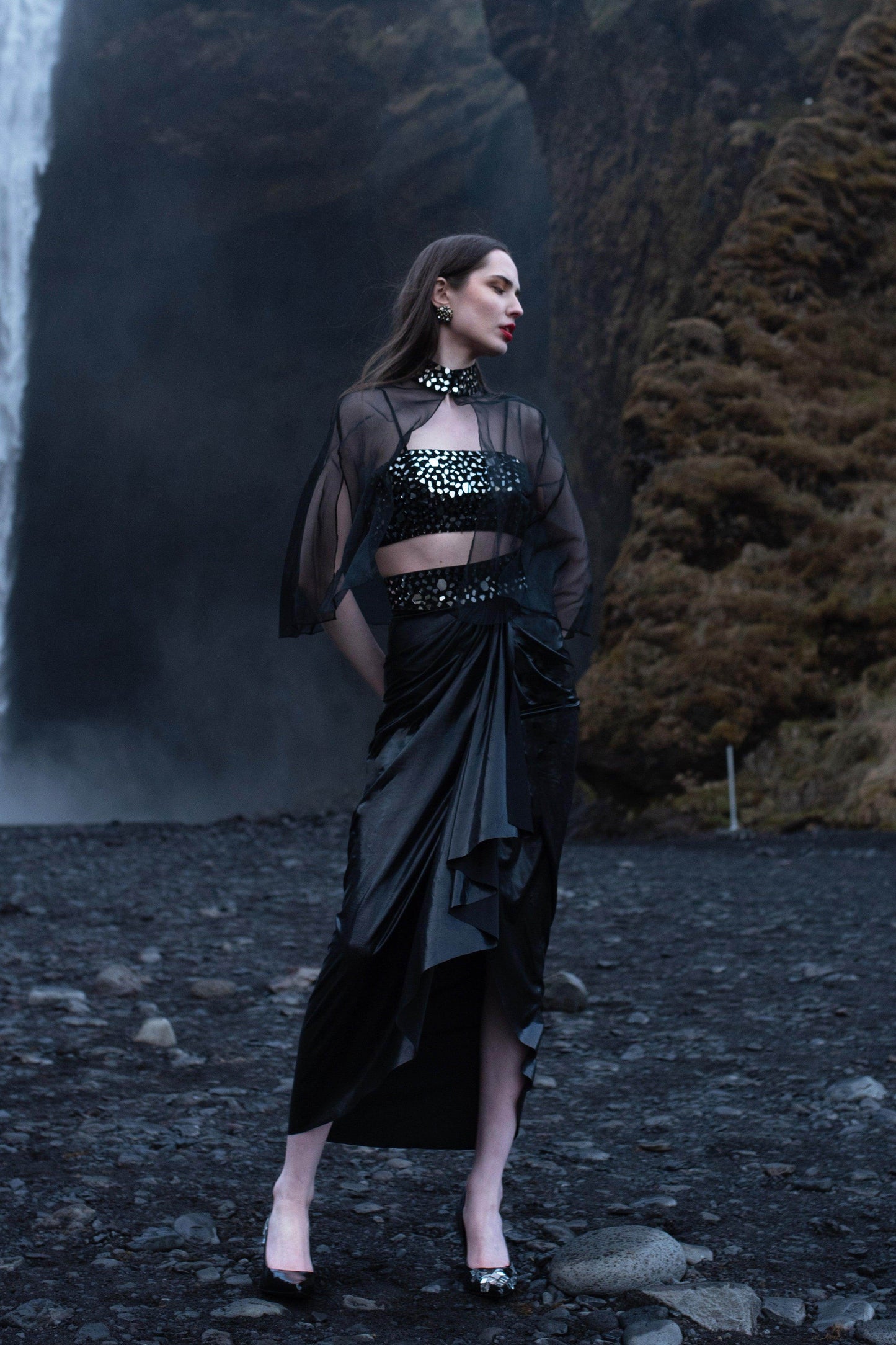 MIRROR EMBROIDERED BANDEAU BRALETTE - dash and dot