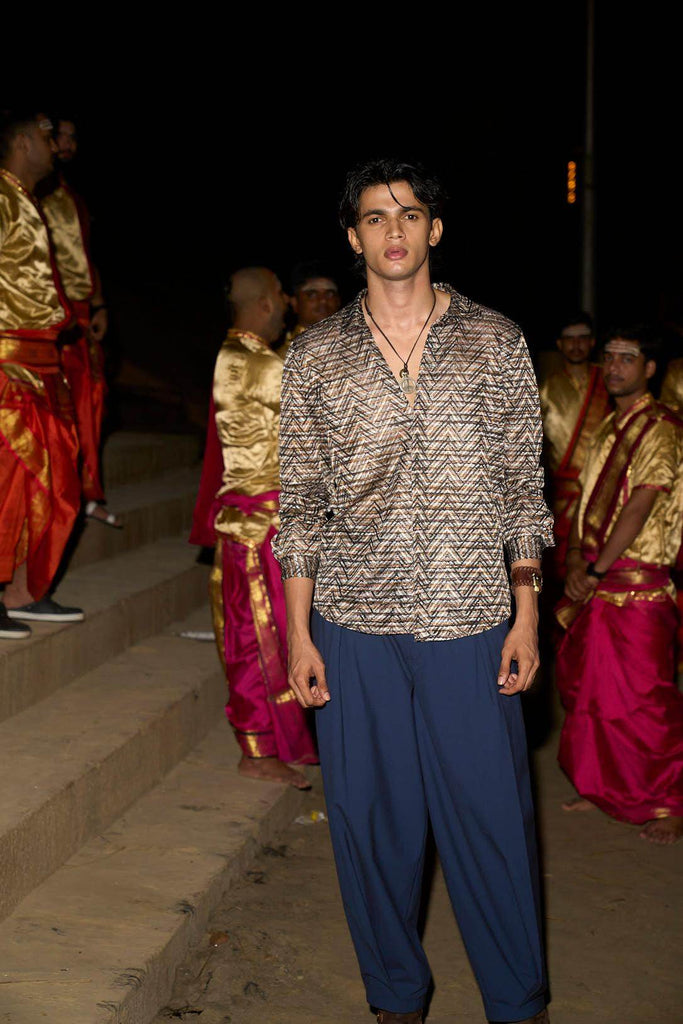 RELAXED BOX PLEAT PANT - dash and dot dash and dot