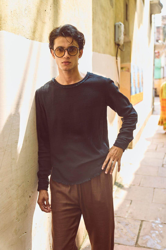 HIGH/LOW SHIRT - dash and dot dash and dot