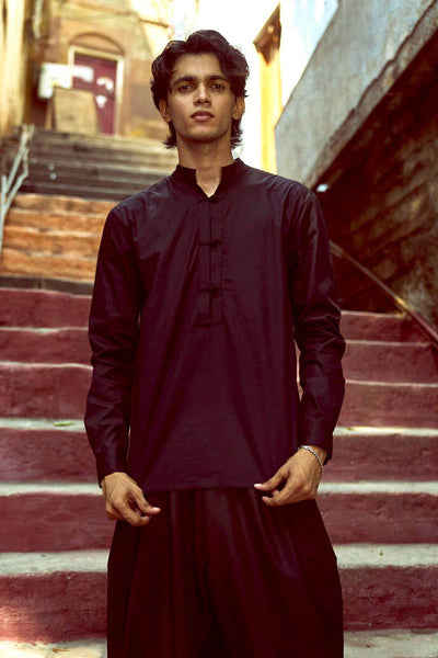 KNOTTED BUTTON POPOVER SHIRT - dash and dot