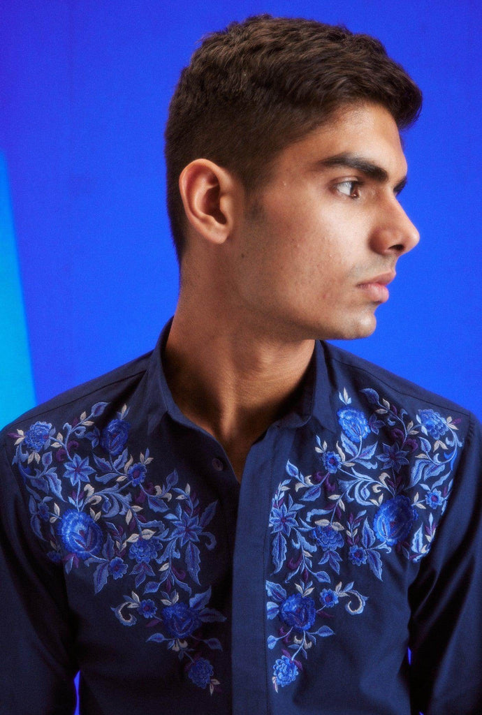 EMBROIDERED FRONT SHIRT - dash and dot dash and dot