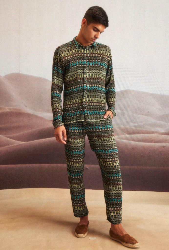 GEO PLEAT PANT SET - dash and dot dash and dot