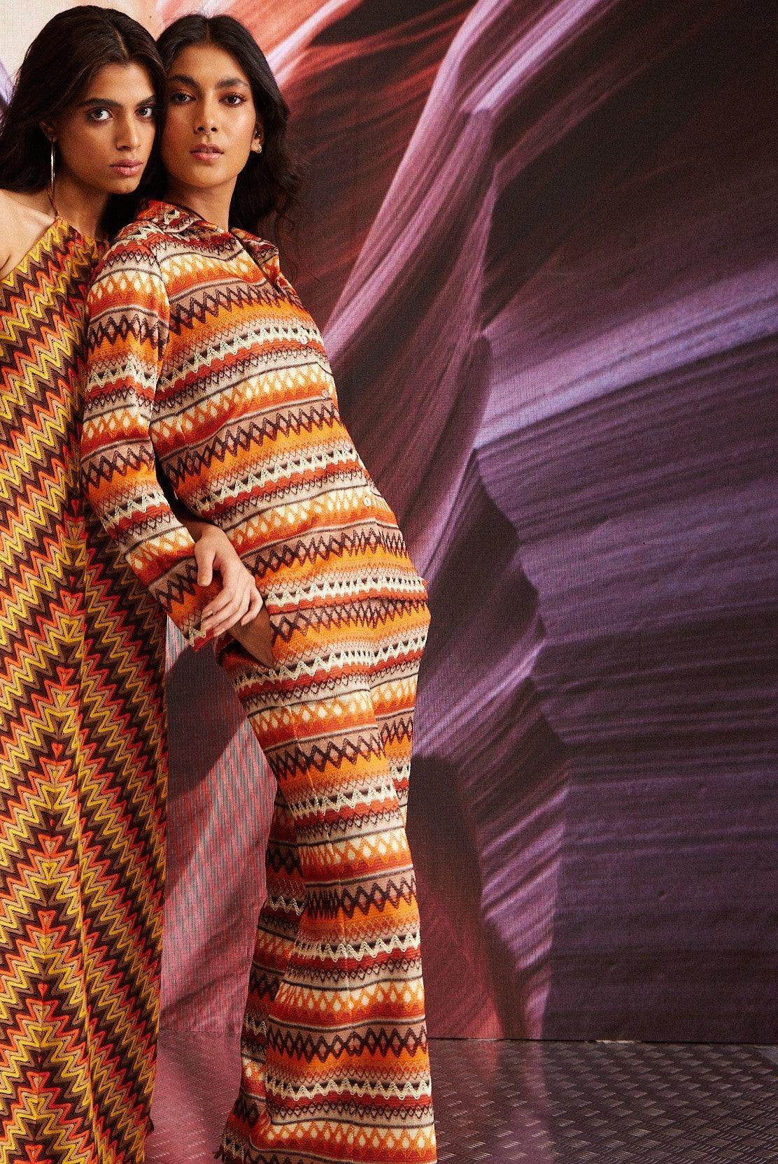 GEOMETRIC JACQUARD PANT - dash and dot