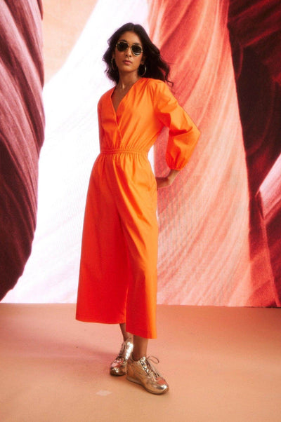 TANGERINE JUMPSUIT - dash and dot