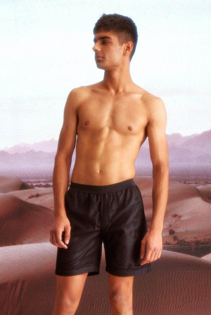 NET SWIM SHORTS - dash and dot dash and dot