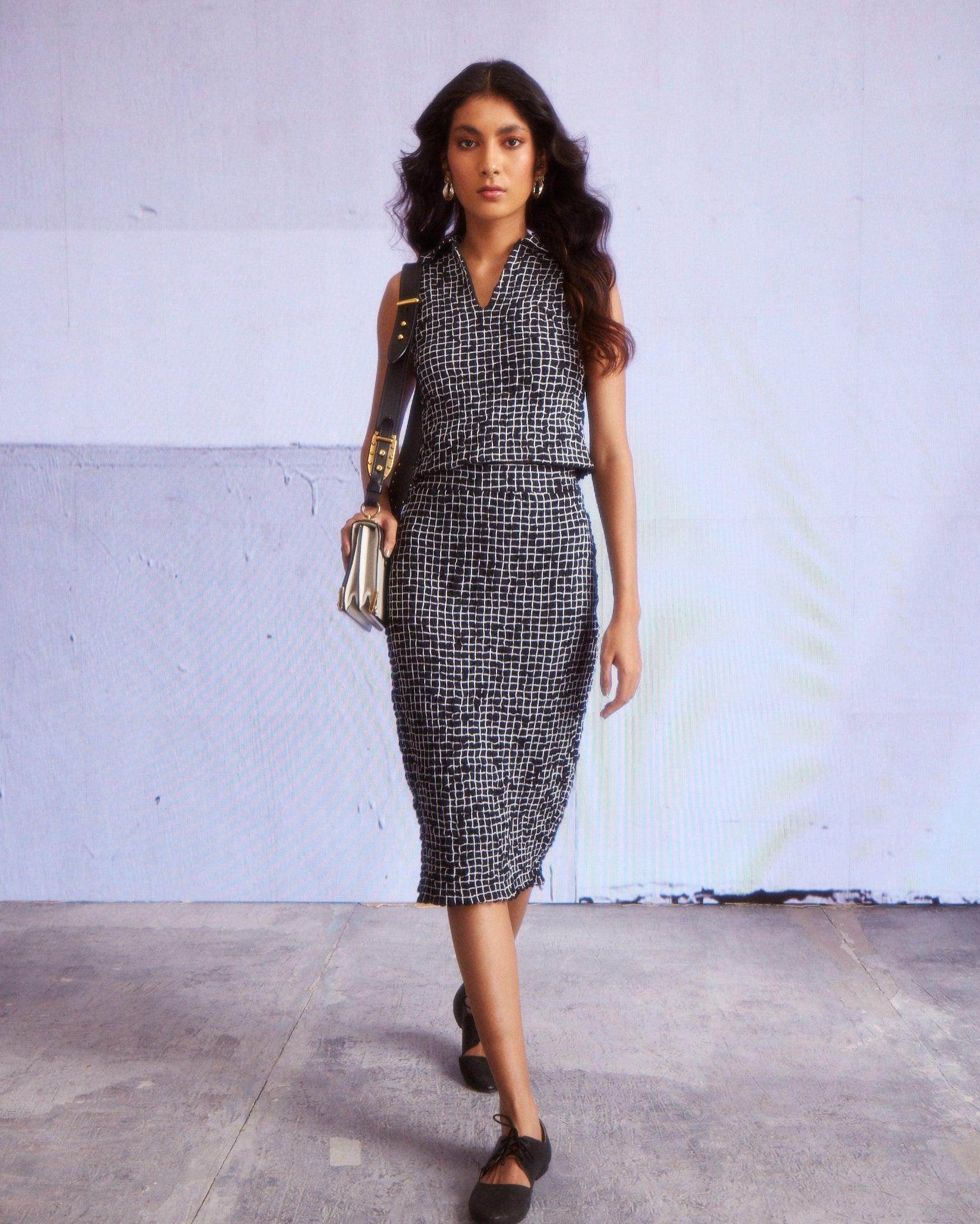 SMOCKED POLO & SKIRT SET - dash and dot