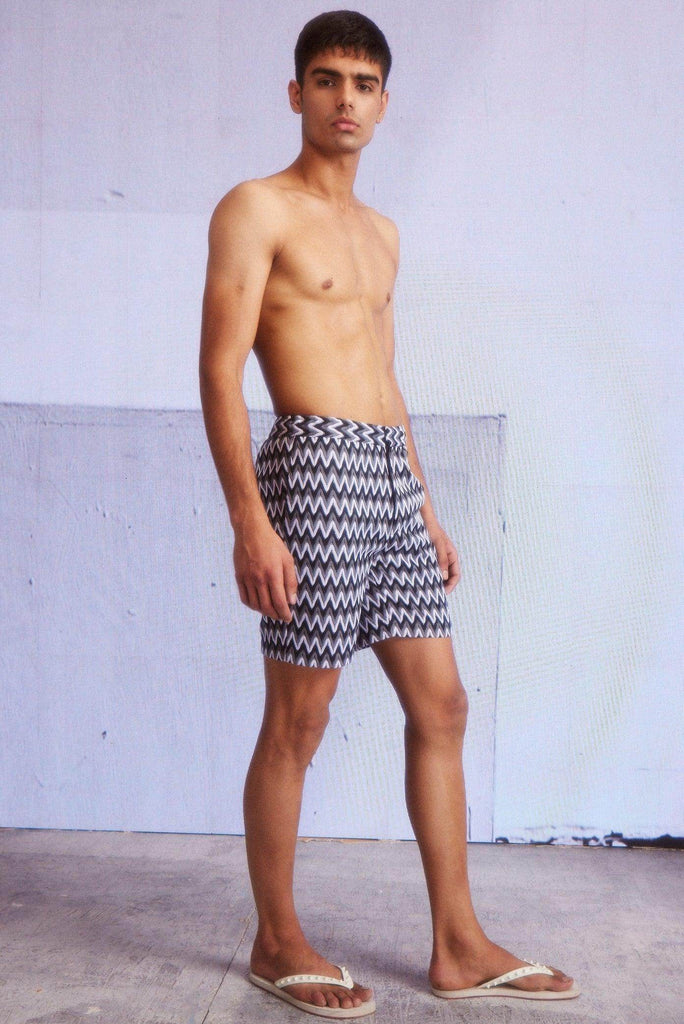 CHEVRON SWIM SHORTS - dash and dot dash and dot