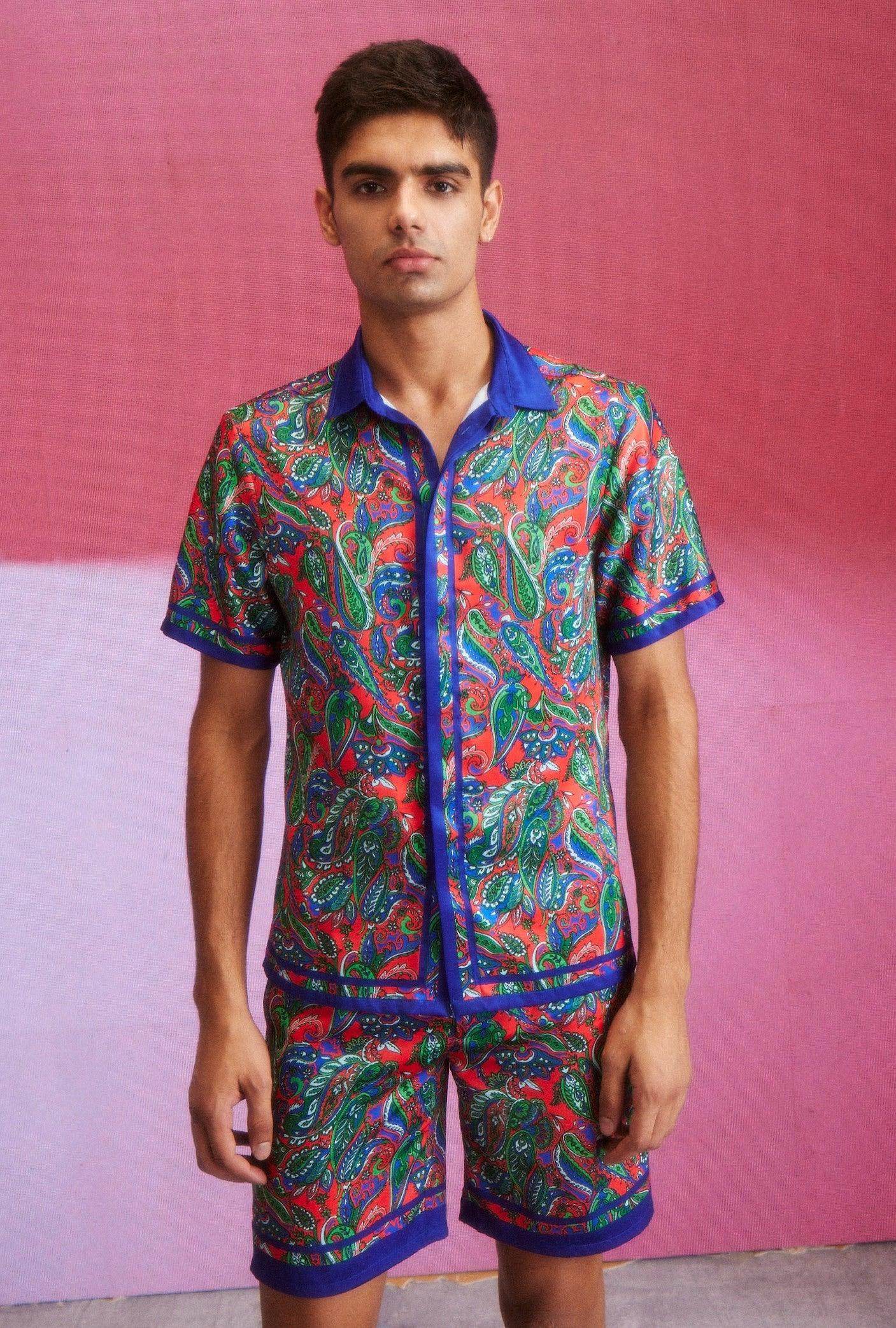 PAISLEY BORDER SHIRT - dash and dot