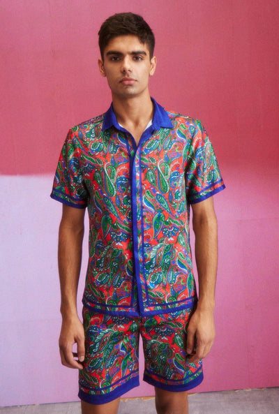 PAISLEY BORDER SHIRT - dash and dot