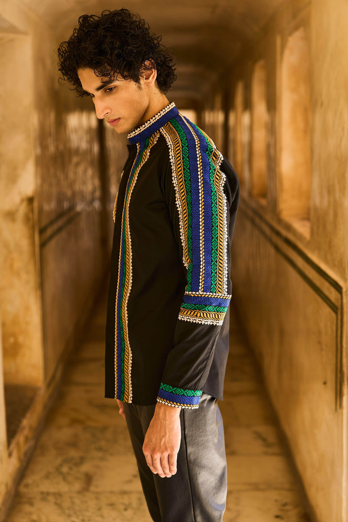 PLACEMENT EMBROIDERED SHIRT - dash and dot dash and dot