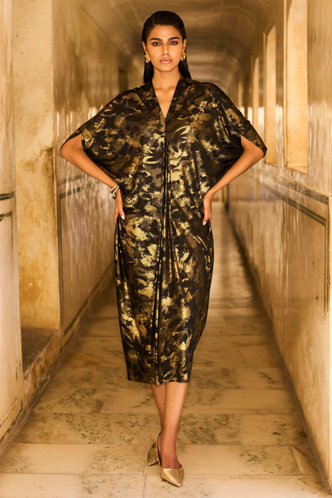 DRAPE COWL KAFTAN - dash and dot dash and dot