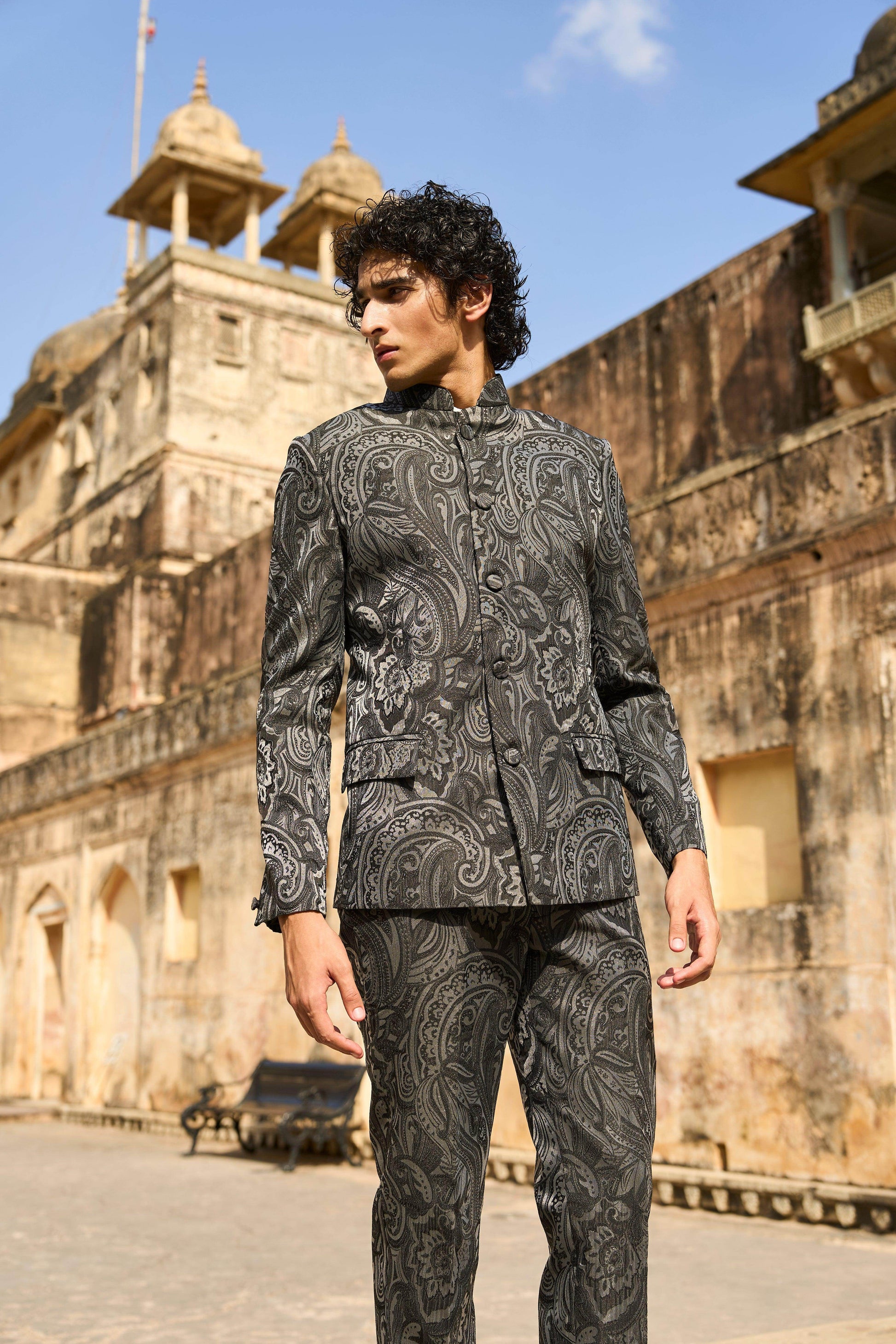 PAISLEY STRAIGHT PANT - dash and dot