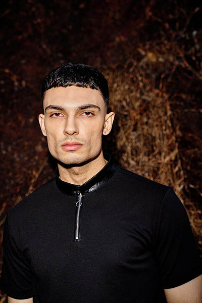 ZIP NECK POLO - dash and dot