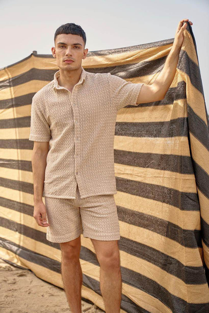 TEXTURED LACE SHIRT - dash and dot dash and dot