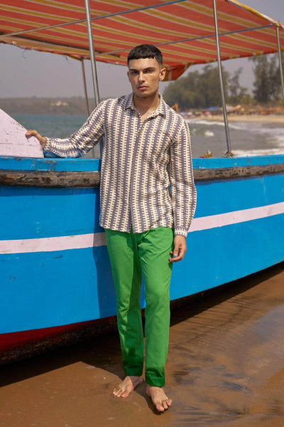 TURN UP COTTON PANT - dash and dot