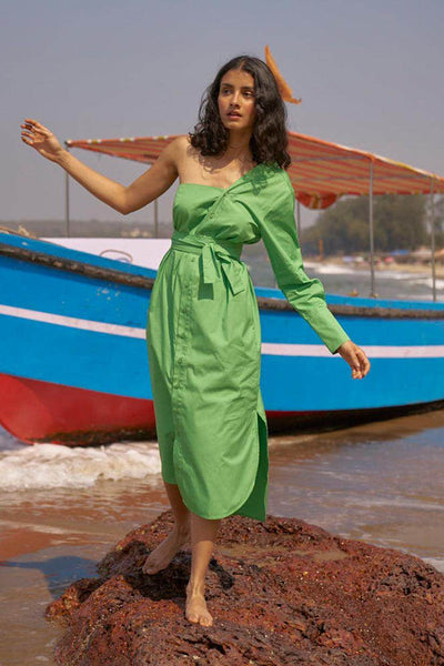 SINGLE SLEEVE SHIRT DRESS - dash and dot