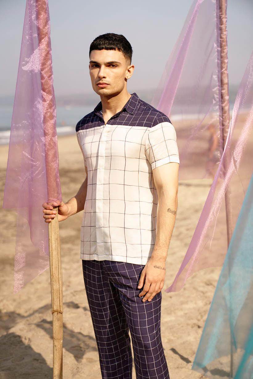 CHECK BLOCK SHIRT - dash and dot