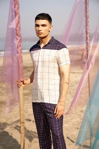 CHECK BLOCK SHIRT - dash and dot