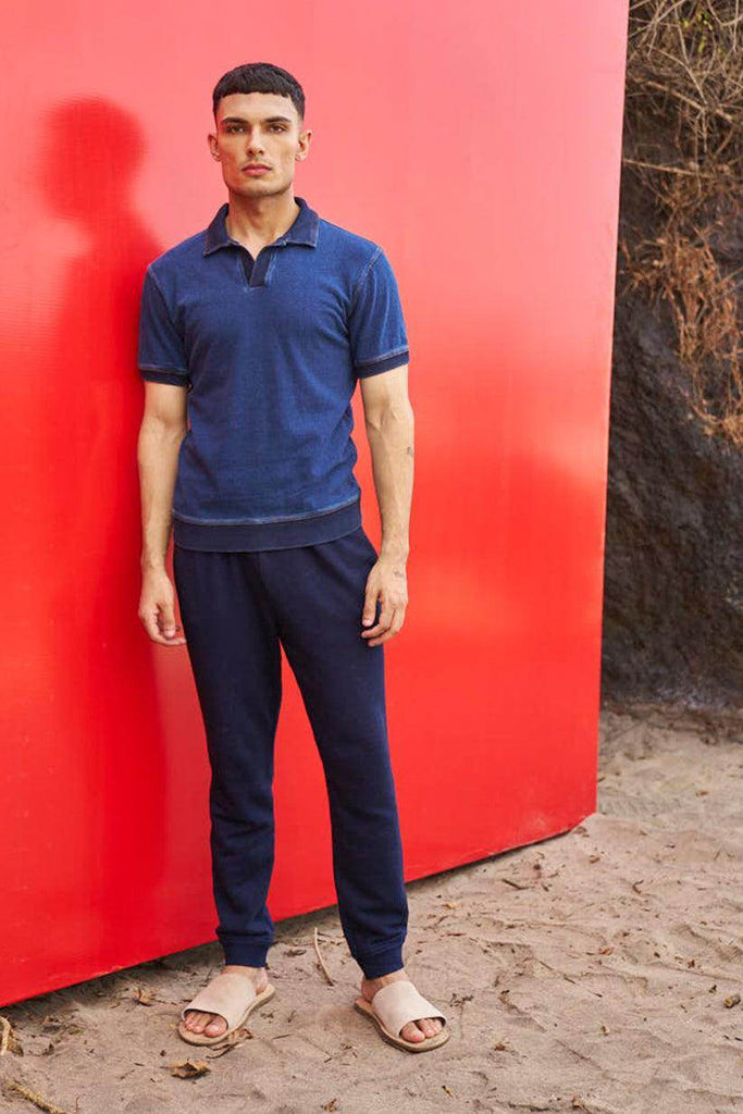 INDIGO JOGGER - dash and dot dash and dot