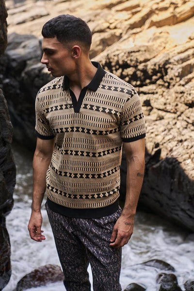 JACQUARD POLO - dash and dot