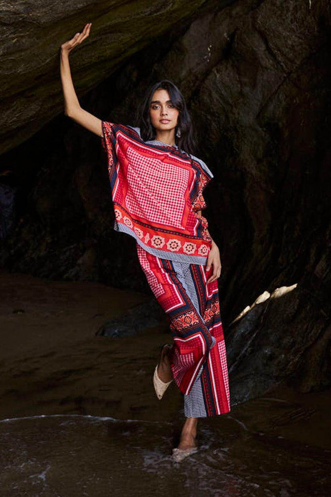 SCARF PRINTED PANT - dash and dot dash and dot