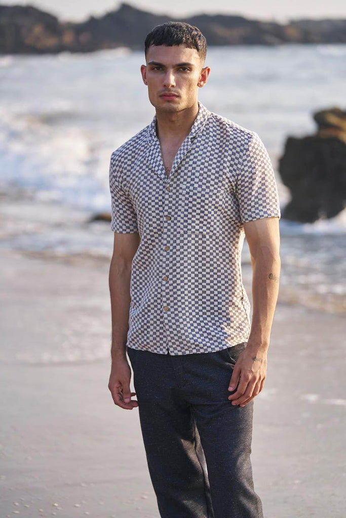 BOX CHECK SHIRT - dash and dot dash and dot