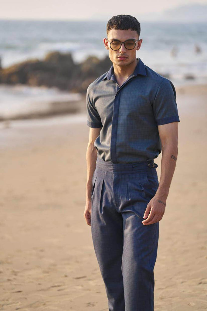 NAVY NOTCH PANT - dash and dot dash and dot