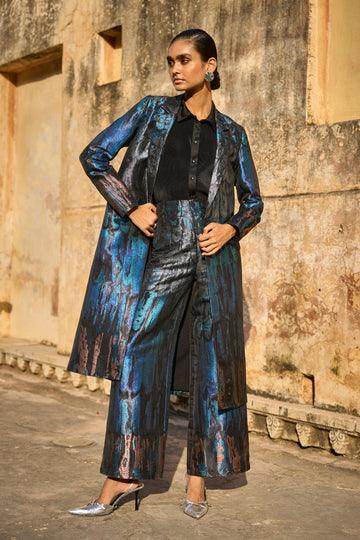 BROCADE JACKET & PANT SET - dash and dot dash and dot