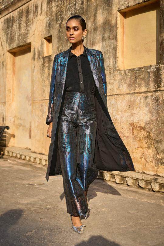 BROCADE JACKET & PANT SET - dash and dot dash and dot