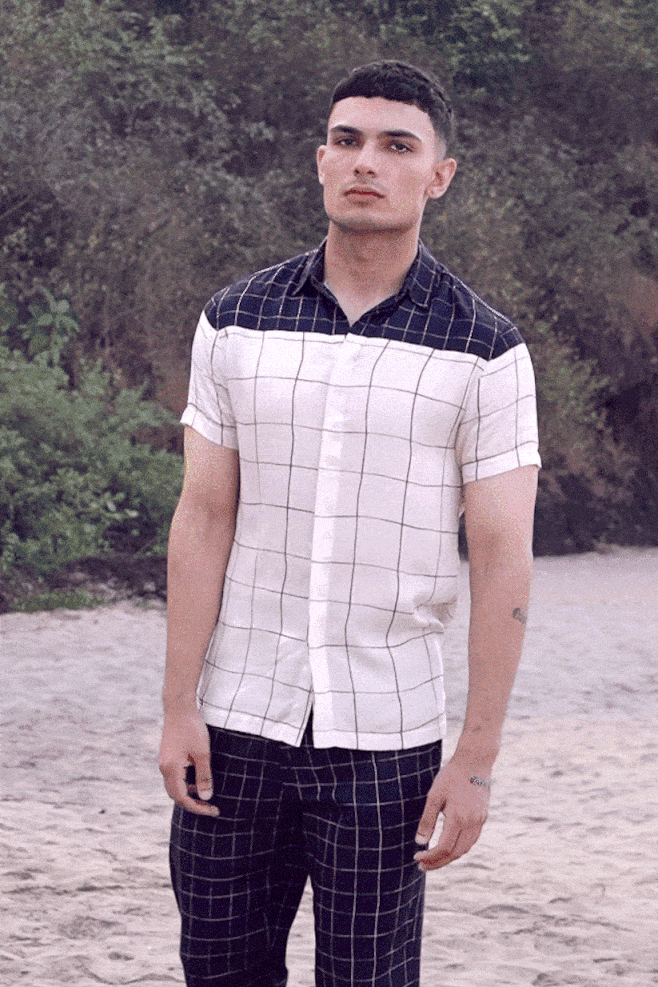 CHECK BLOCK SHIRT - dash and dot