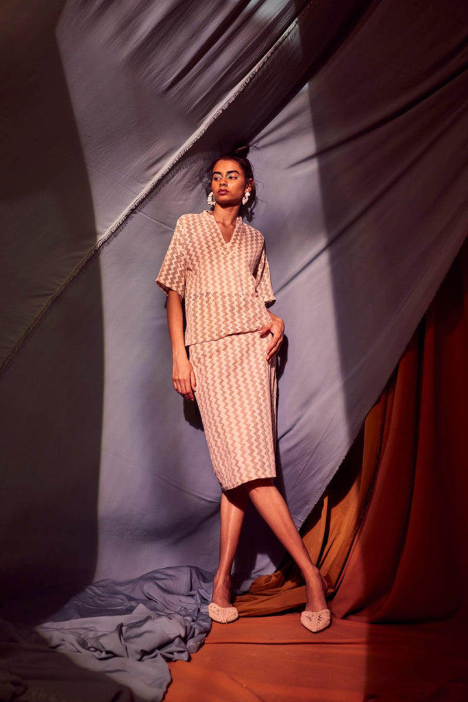 CHEVRON SKIRT SET - dash and dot dash and dot