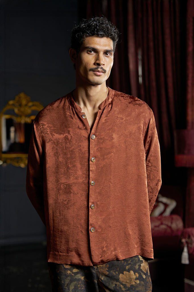 TEXTURED JACQUARD SHIRT dash and dot