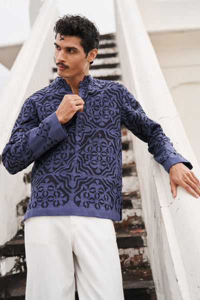 CUTWORK APPLIQUÉ POPOVER SHIRT