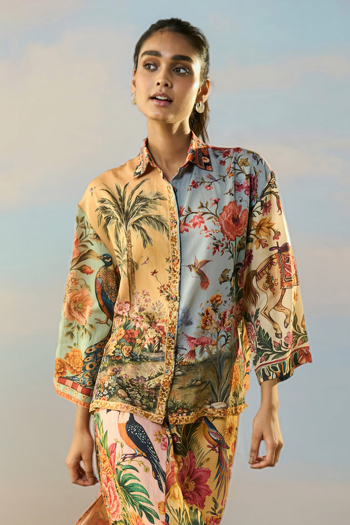 COASTAL PRINT SHIRT dash and dot