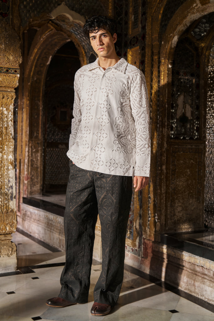 CUTWORK APPLIQUÉ PANT dash and dot