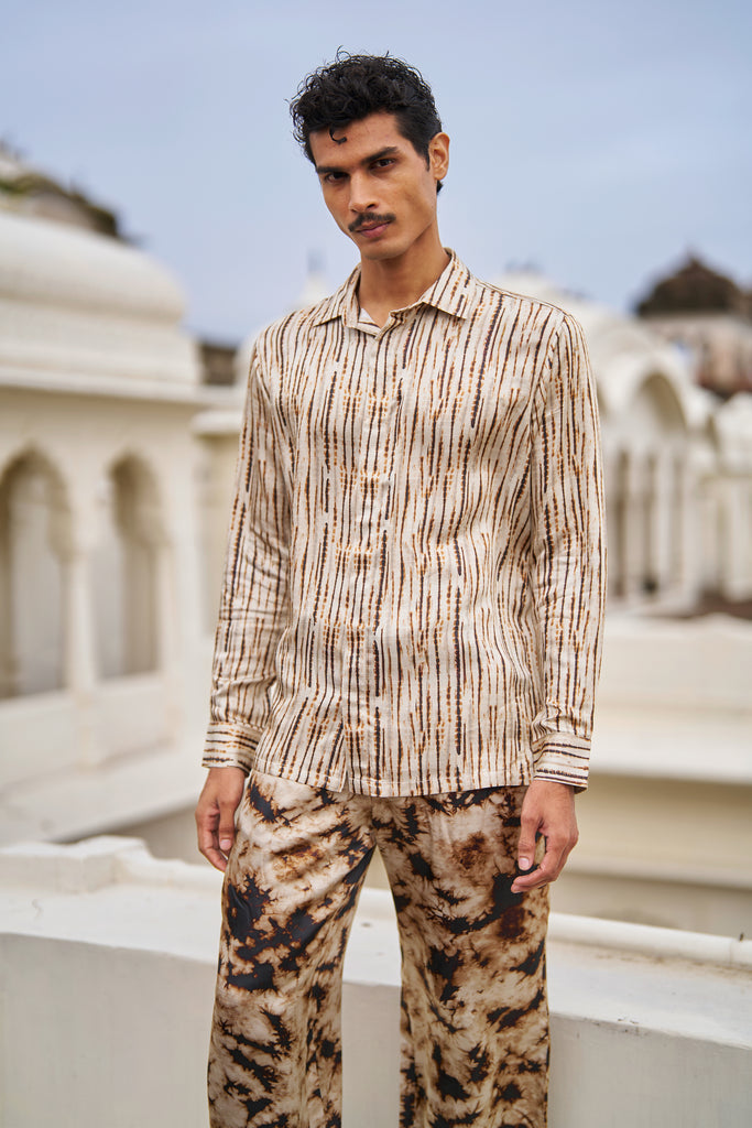 TIE-DYE STRIPE SHIRT dash and dot