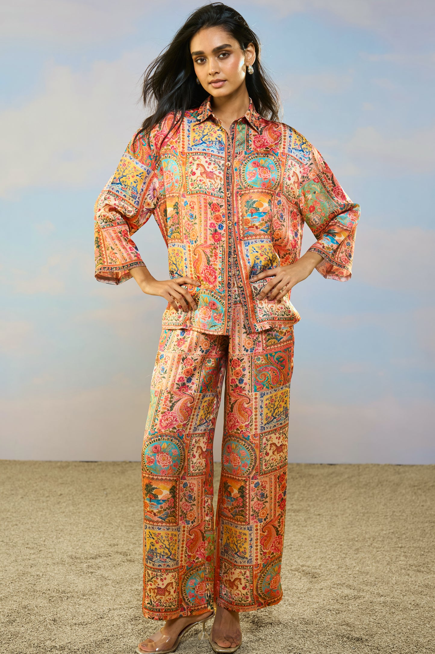 ORNAMENTAL PRINT PANT