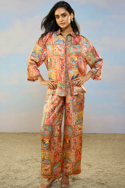 ORNAMENTAL PRINT PANT