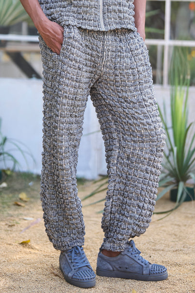 BUBBLE JACQUARD KNIT PANT