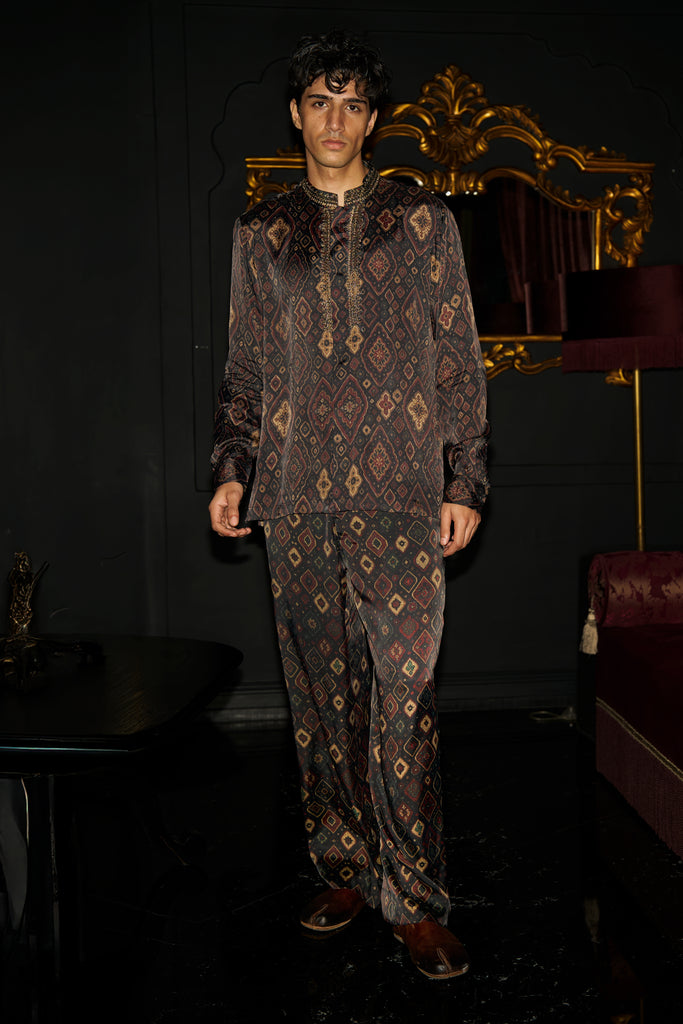 GEOMETRIC IKAT PANT dash and dot