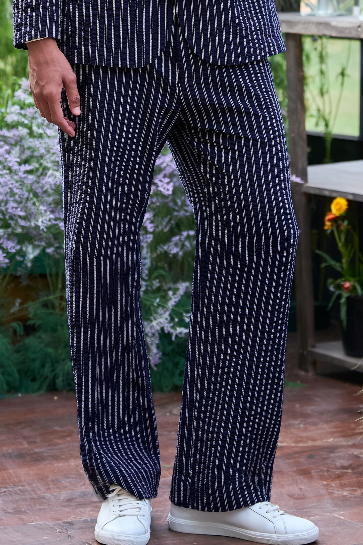 SEERSUCKER STRIPE PANT
