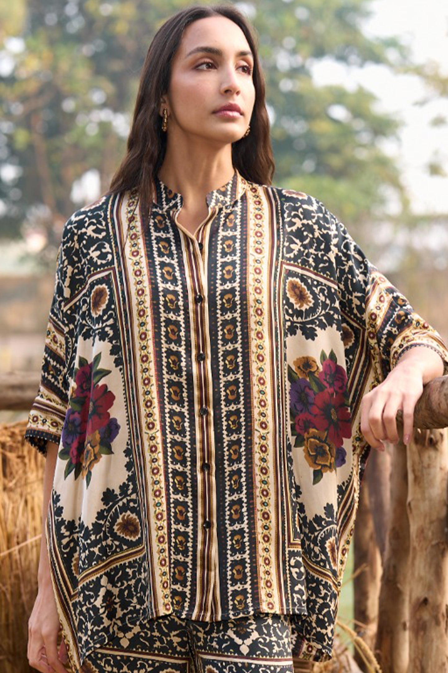 BAROQUE PRINTED BOXY SHIRT