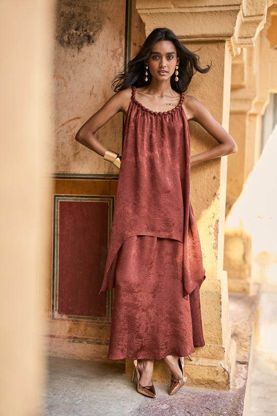 BEADED NECK DRAPED SET - dash and dot dash and dot